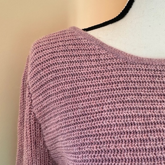 **CROFT & BARROW* Purple Fashion Long Sleeve Sweater Size Medium - Picture 3 of 8
